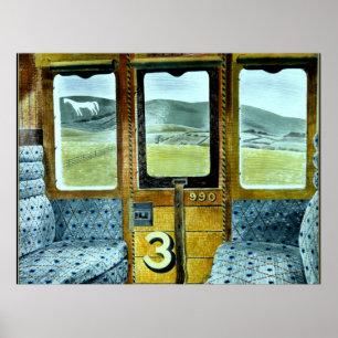 Poster Arte de Eric Ravilous, Paisagem de Trem
