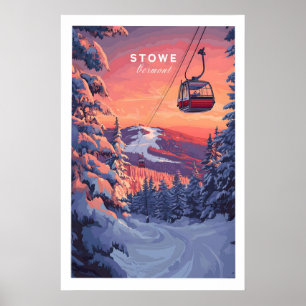 Poster Arte de Esqui em Vermont 1