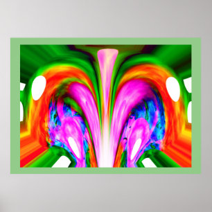 Poster Arte de explosão de verão