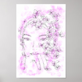 Poster Arte de fã de Jennie (Versão Clara)