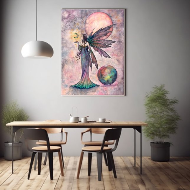 Poster Arte de Fantasia da Fada da Lua Opala de Fogo por  (Criador carregado)