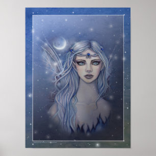 Pôster Arte de Fantasia da Fada Safira