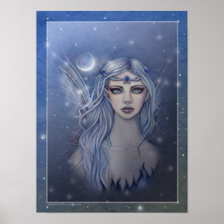 Pôster Arte de Fantasia da Fada Safira