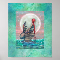 Arte de Fantasia de Sereia Bonita por Molly Harris