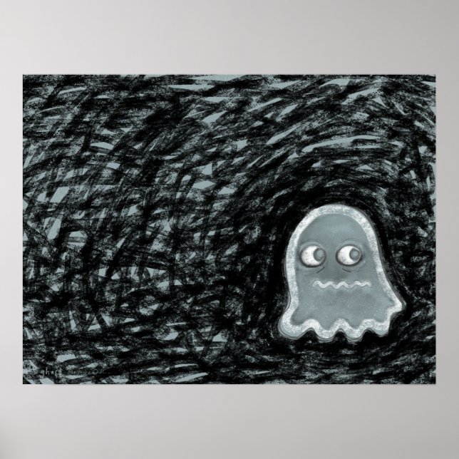 Poster Arte de Fantasma Solitário (Frente)