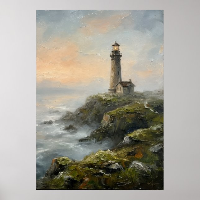 Poster Arte de Farol Costeiro (Frente)
