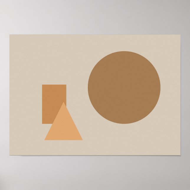Poster Arte de Formas Abstratas (Frente)