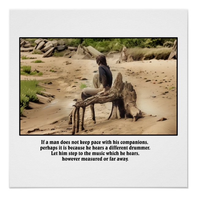 Pôster Arte de Fotografia de Drummer Diferente (Frente)