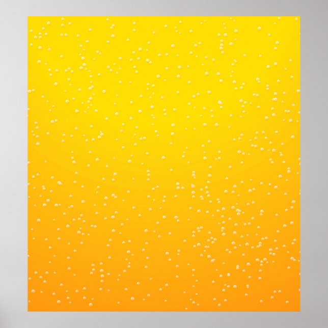 Poster Arte de fundo de cerveja Lager com bolhas minúscul (Frente)
