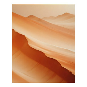 Pôster Arte de fundo do deserto do abstrato Landscape