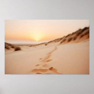 Poster Arte de fundo do deserto paisagístico pitoresco