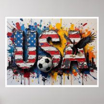 Arte de Futebol EUA Estilo Pintura a Óleo Cenas da