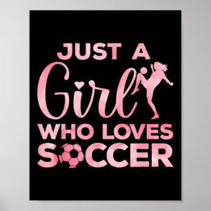 Poster Arte de Futebol Legal Para Mulheres Adolescentes G