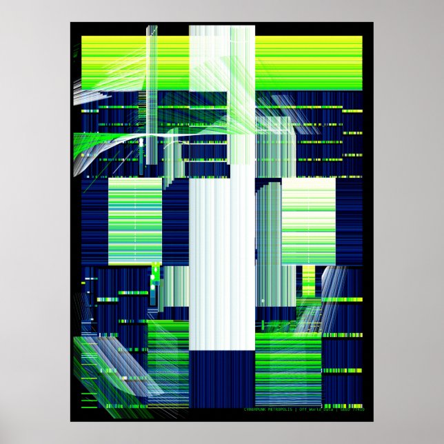 Poster Arte de Glitch de TV Quebrada  (Frente)