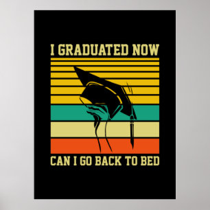 Poster Arte de Graduação Eu Me Formei Agora