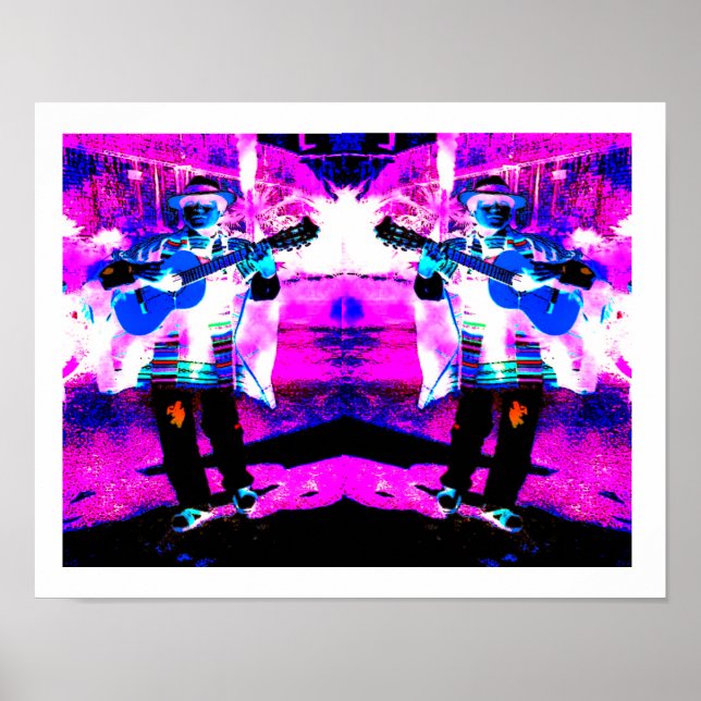 Poster Arte de guitarristas (Frente)