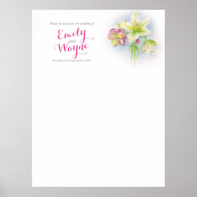 Poster Arte de Hellebore Planejador de assentos de mesa d (Frente)