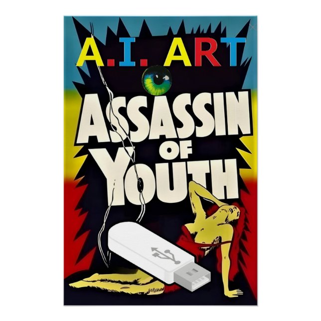 Pôster Arte de I.A. - Assassino da Juventude (Frente)