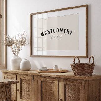 Poster Arte de Ideia de Oferta da Família de Datas do Sob