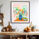 Poster Arte de Ilustração de Buquê Floral Colorida Exuber<br><div class="desc">Espero que goste desta poster de arte colorida. Adicione seu próprio texto, altere a cor de fundo também. Selecione o tamanho do impressão usando o menu suspenso acima e você pode clicar no botão "editar design" para personalizar o trabalho de arte para ajustado de qualquer tamanho de papel. Adquira um...</div>