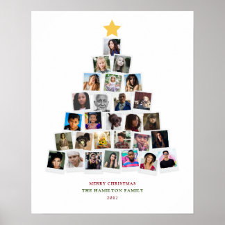Pôster Arte de Instantâneos da Árvore de Natal