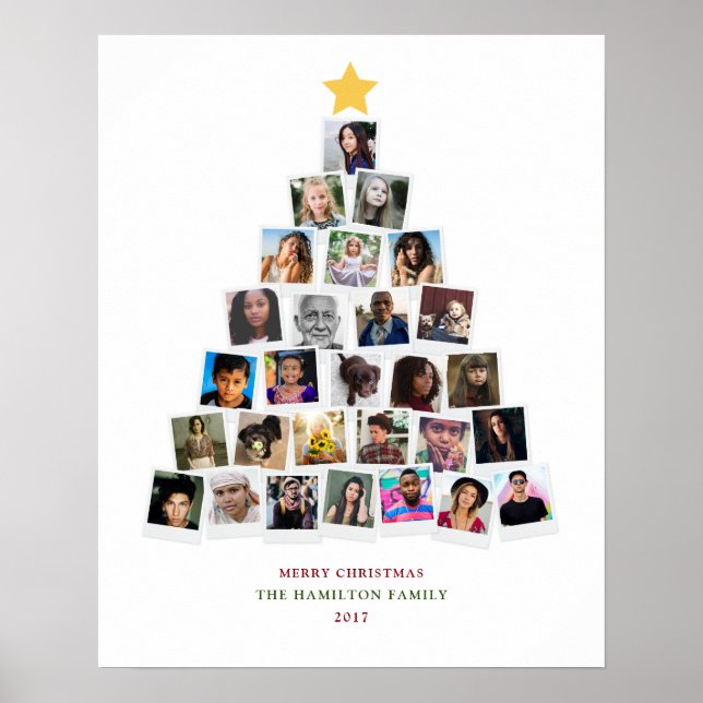 Pôster Arte de Instantâneos da Árvore de Natal (Frente)