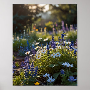 Poster Arte de Jardim de Sangue Vibrante