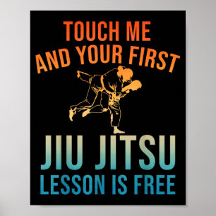 Poster Arte de Jiu Jitsu para homens e mulheres Brazilian