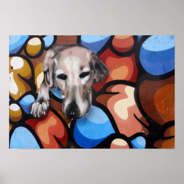 Poster Arte de Las Palmas na Rua dos Cachorros (Frente)