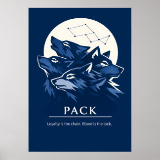 Poster Arte de Lealdade ao Pacto de Lobos