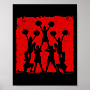 Poster Arte de líder de torcida legal Homens Mulheres Tor