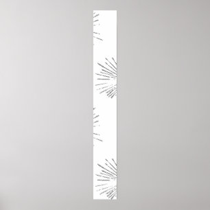 Poster Arte de linha, Cinza de luz, Sinal de pedestal Gey