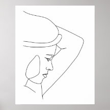 Arte de linha da Abstrato minimalista