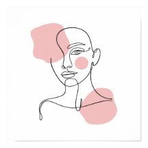 Arte de Linha Facial Feminina