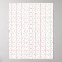 Arte de Linha Geométrica na moda Abstrato a Rosa E