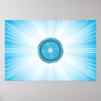 Poster Arte de manifestação de riqueza e felicidade para