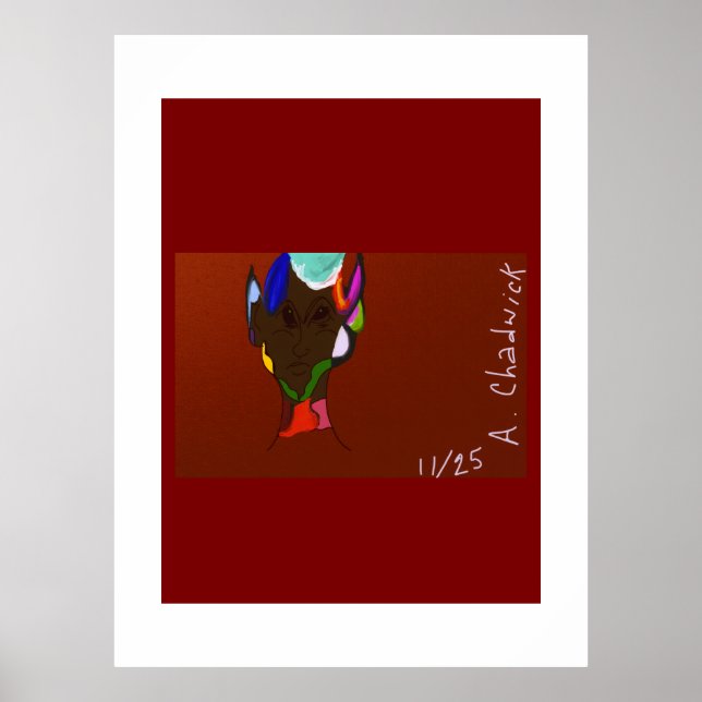 Poster Arte de Mapa de Elfo  (Frente)