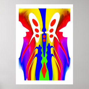 Poster Arte de máquina estrangeira da fantasia