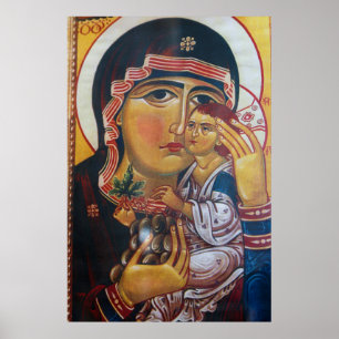 Poster Arte de Maria Mãe e Jesus