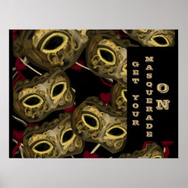 POSTER ARTE DE MÁSCARAS  