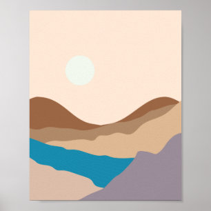 Poster arte de montanha