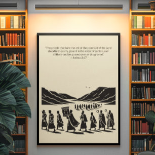 Poster Arte de Muro Cristã Minimalista - Bíblia Versa