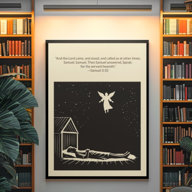 Poster Arte de Muro Cristã Minimalista - Bíblia Versa (Criador carregado)