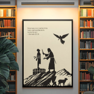 Poster Arte de Muro Cristã Minimalista - Bíblia Versa