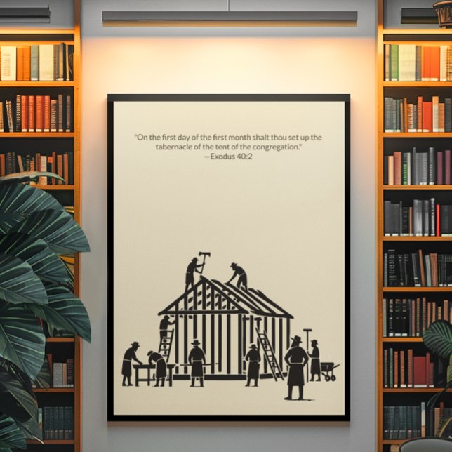 Poster Arte de Muro Cristã Minimalista - Bíblia Versa (Criador carregado)