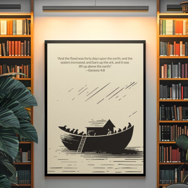 Poster Arte de Muro Cristã Minimalista - Bíblia Versa (Criador carregado)