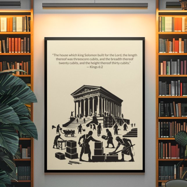 Poster Arte de Muro Cristã Minimalista - Bíblia Versa (Criador carregado)