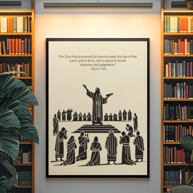 Poster Arte de Muro Cristã Minimalista - Bíblia Versa (Criador carregado)