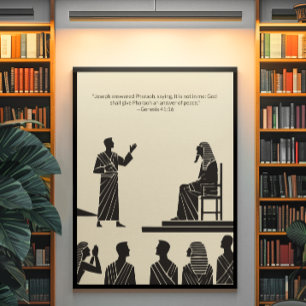 Poster Arte de Muro Cristã Minimalista - Bíblia Versa