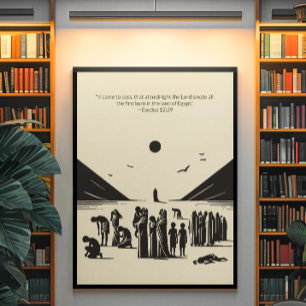 Poster Arte de Muro Cristã Minimalista - Bíblia Versa